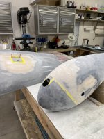 Nose Wheel Pant Second Epoxy Coating.jpg