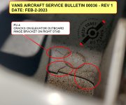 RV4 Right Outboard Elevator Hinge Cracking - Vans SB 00036-Rev1.jpg