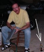Wet Sanding w Beer.JPG